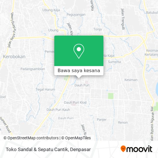 Peta Toko Sandal & Sepatu Cantik