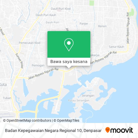 Peta Badan Kepegawaian Negara Regional 10