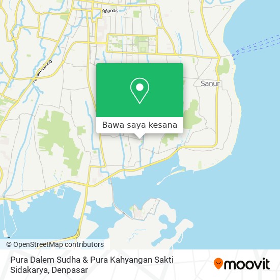 Peta Pura Dalem Sudha & Pura Kahyangan Sakti Sidakarya