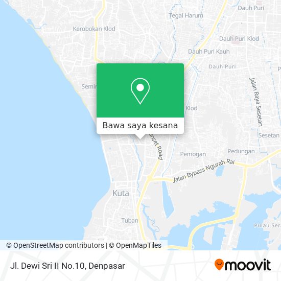 Peta Jl. Dewi Sri II No.10