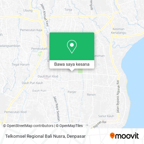 Peta Telkomsel Regional Bali Nusra