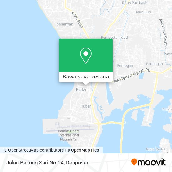 Peta Jalan Bakung Sari No.14