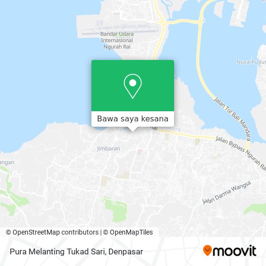 Peta Pura Melanting Tukad Sari