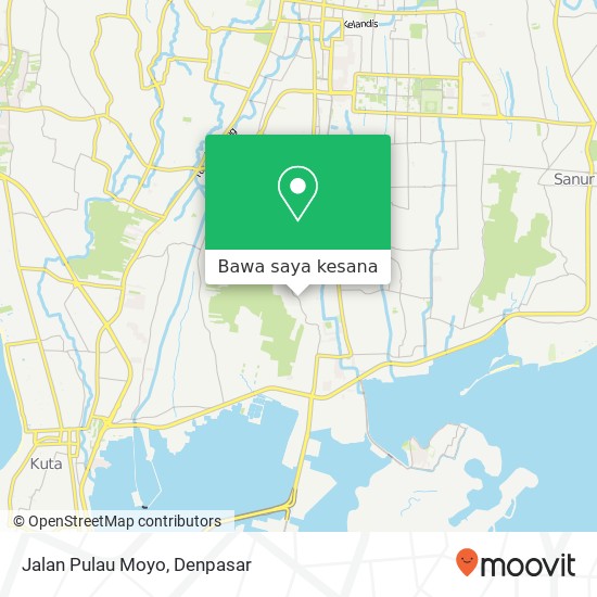 Peta Jalan Pulau Moyo