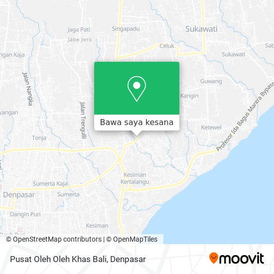 Peta Pusat Oleh Oleh Khas Bali
