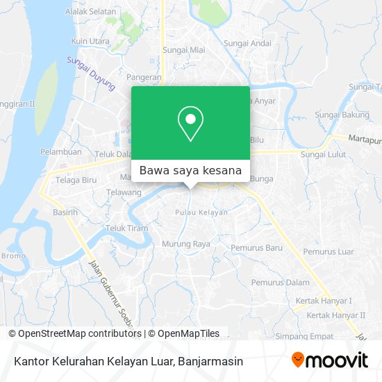 Peta Kantor Kelurahan Kelayan Luar