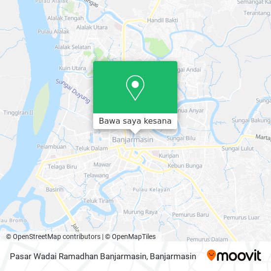 Peta Pasar Wadai Ramadhan Banjarmasin