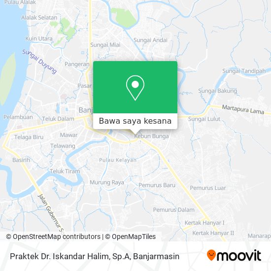Peta Praktek Dr. Iskandar Halim, Sp.A