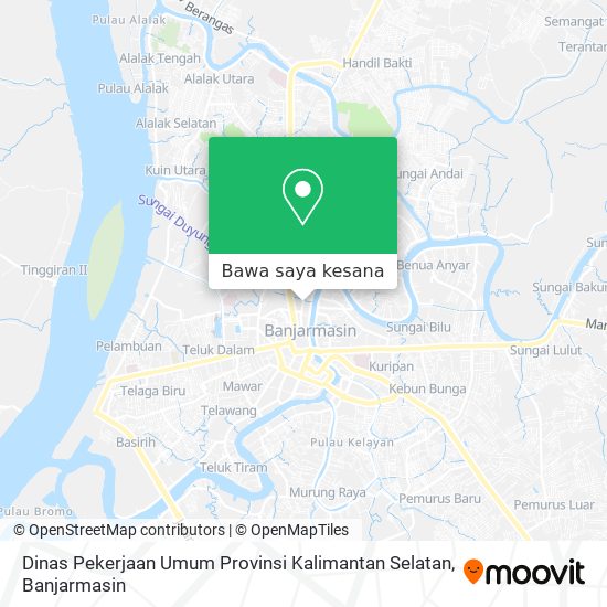 Peta Dinas Pekerjaan Umum Provinsi Kalimantan Selatan