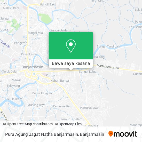 Peta Pura Agung Jagat Natha Banjarmasin