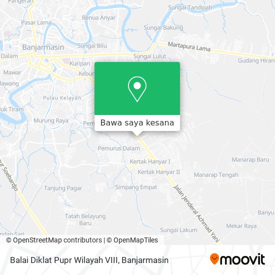 Peta Balai Diklat Pupr Wilayah VIII