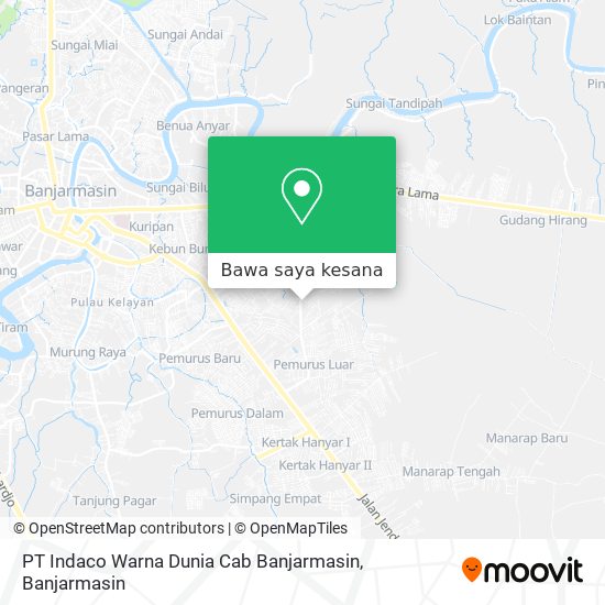 Peta PT Indaco Warna Dunia Cab Banjarmasin