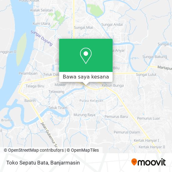 Peta Toko Sepatu Bata