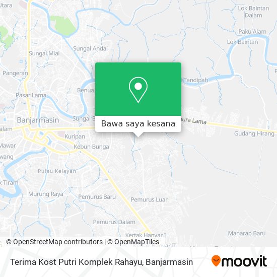 Peta Terima Kost Putri Komplek Rahayu