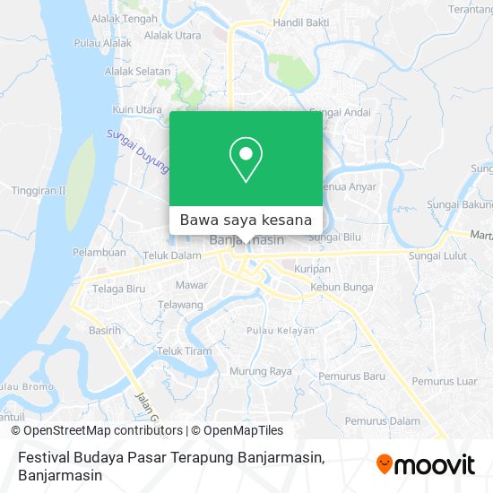 Peta Festival Budaya Pasar Terapung Banjarmasin