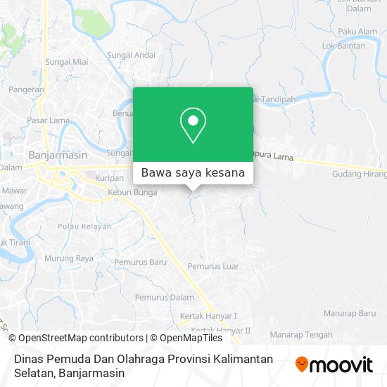Peta Dinas Pemuda Dan Olahraga Provinsi Kalimantan Selatan