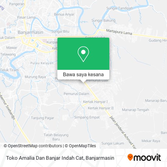 Peta Toko Amalia Dan Banjar Indah Cat