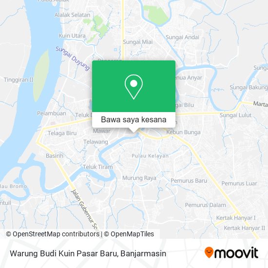 Peta Warung Budi Kuin Pasar Baru