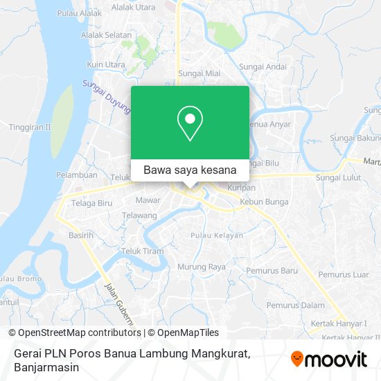 Peta Gerai PLN Poros Banua Lambung Mangkurat