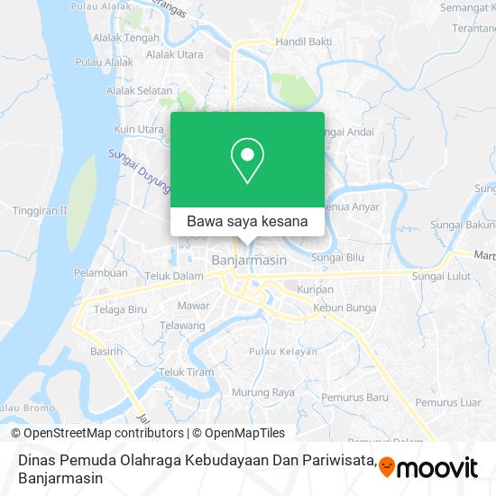 Peta Dinas Pemuda Olahraga Kebudayaan Dan Pariwisata