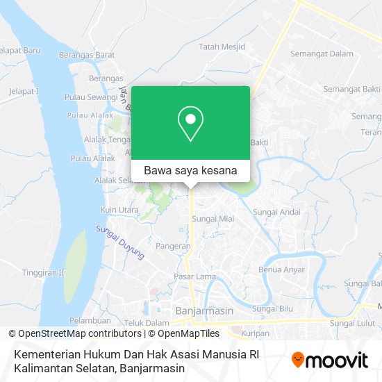 Peta Kementerian Hukum Dan Hak Asasi Manusia RI Kalimantan Selatan