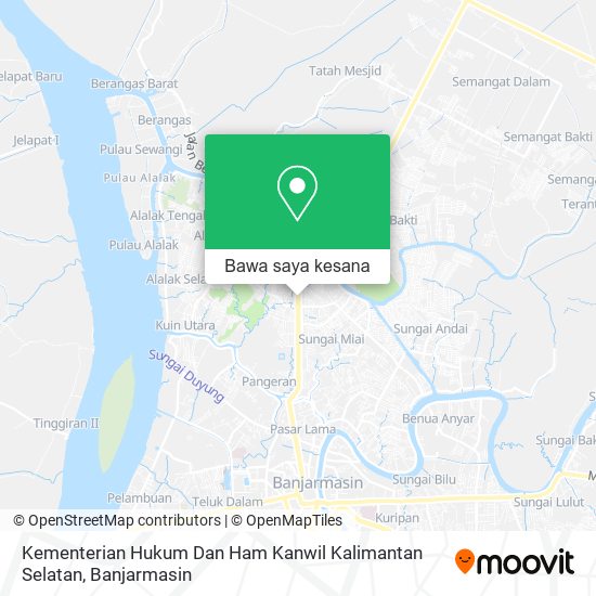 Peta Kementerian Hukum Dan Ham Kanwil Kalimantan Selatan