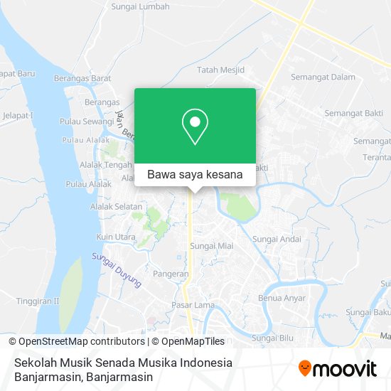 Peta Sekolah Musik Senada Musika Indonesia Banjarmasin