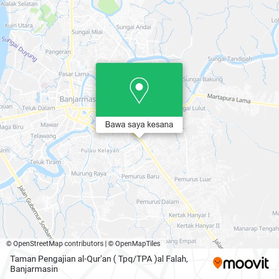 Peta Taman Pengajian al-Qur'an ( Tpq / TPA )al Falah