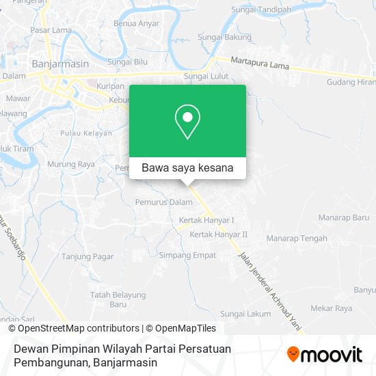 Peta Dewan Pimpinan Wilayah Partai Persatuan Pembangunan