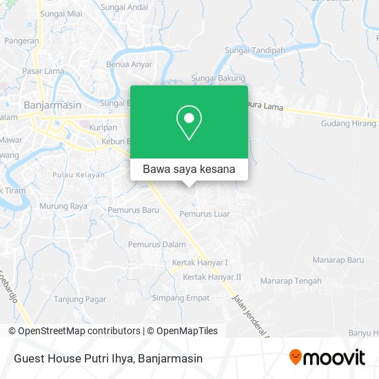 Peta Guest House Putri Ihya