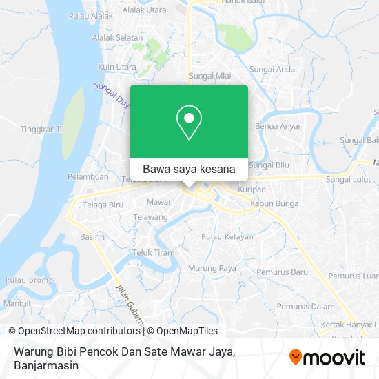 Peta Warung Bibi Pencok Dan Sate Mawar Jaya
