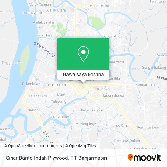 Peta Sinar Barito Indah Plywood. PT