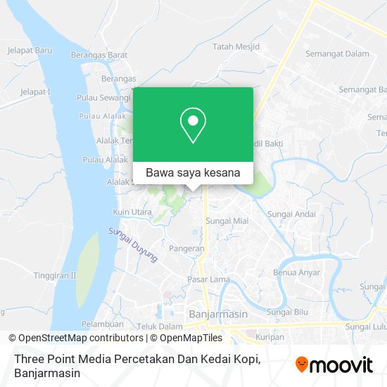 Peta Three Point Media Percetakan Dan Kedai Kopi