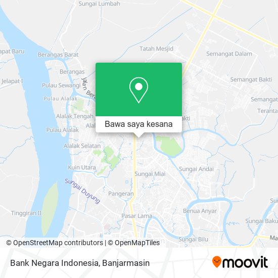 Peta Bank Negara Indonesia