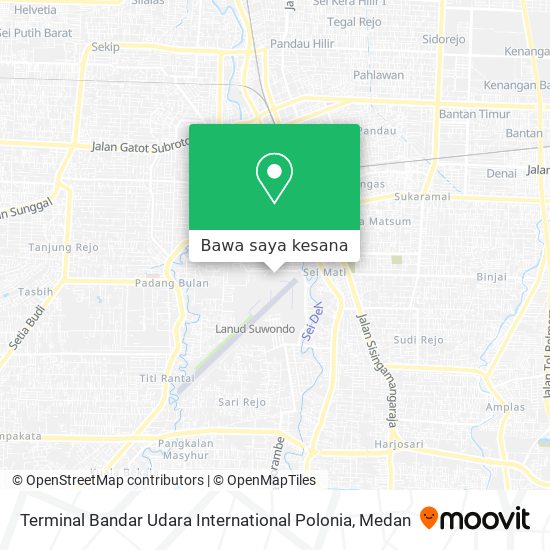 Peta Terminal Bandar Udara International Polonia
