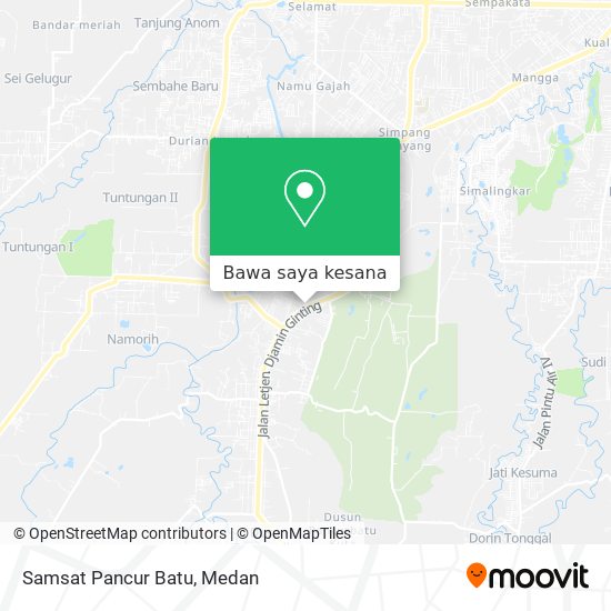 Peta Samsat Pancur Batu