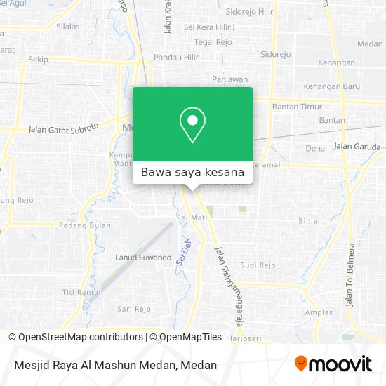 Peta Mesjid Raya Al Mashun Medan
