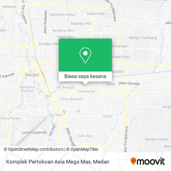 Peta Komplek Pertokoan Asia Mega Mas