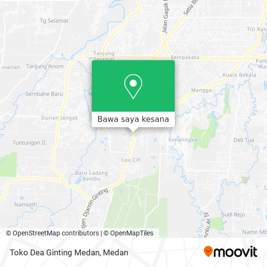 Peta Toko Dea Ginting Medan