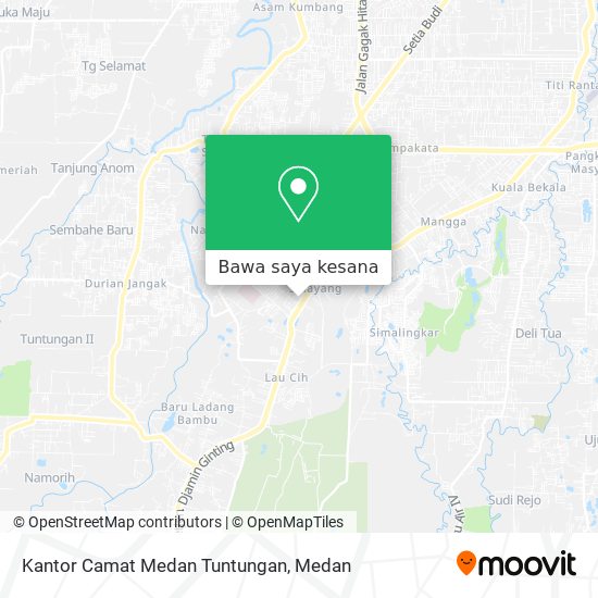 Peta Kantor Camat Medan Tuntungan