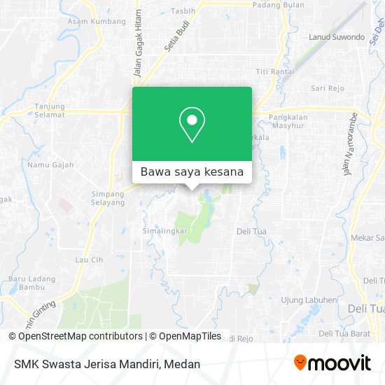 Peta SMK Swasta Jerisa Mandiri