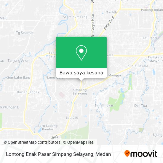 Peta Lontong Enak Pasar Simpang Selayang