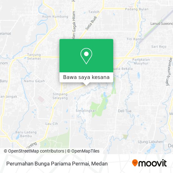 Peta Perumahan Bunga Pariama Permai
