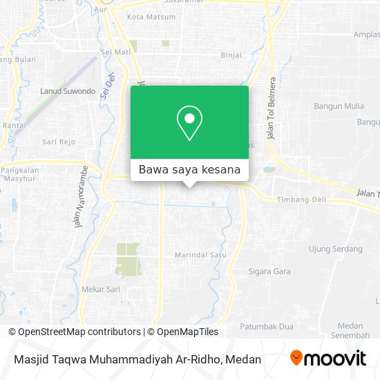 Peta Masjid Taqwa Muhammadiyah Ar-Ridho