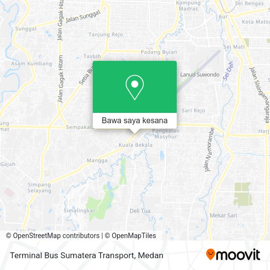 Peta Terminal Bus Sumatera Transport