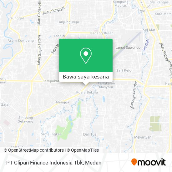 Peta PT Clipan Finance Indonesia Tbk
