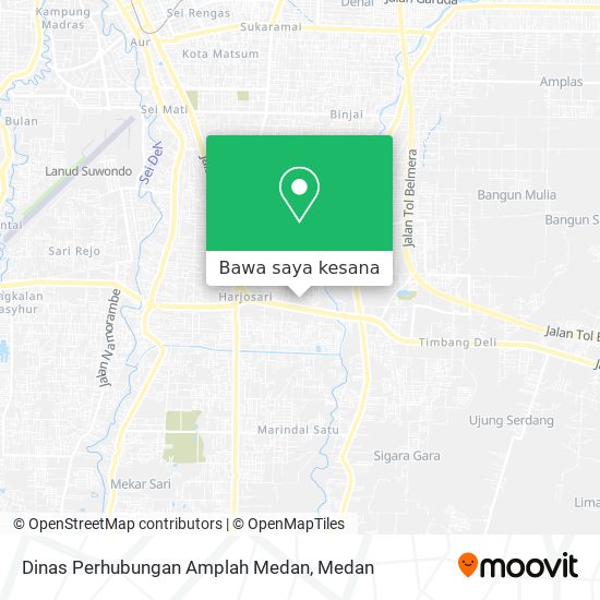 Peta Dinas Perhubungan Amplah Medan