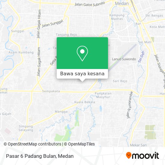 Peta Pasar 6 Padang Bulan