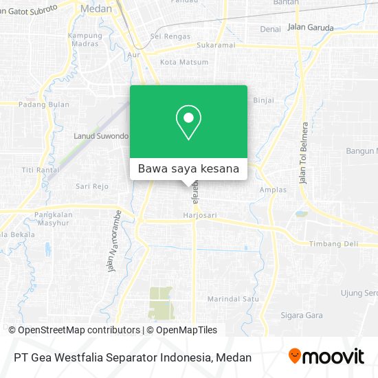 Peta PT Gea Westfalia Separator Indonesia
