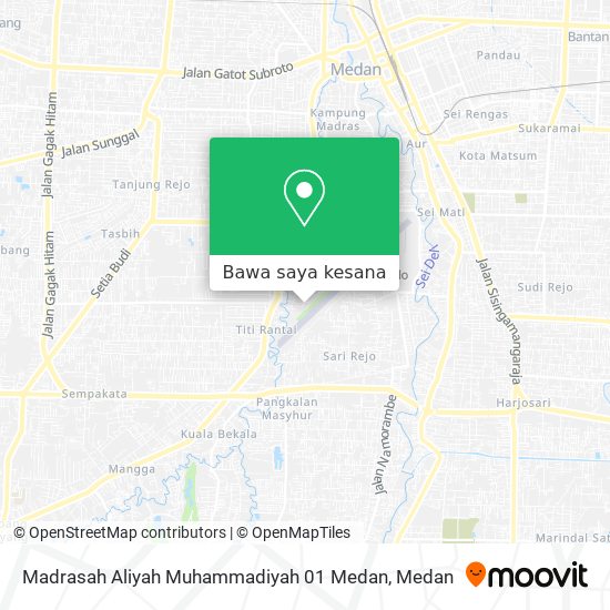 Peta Madrasah Aliyah Muhammadiyah 01 Medan